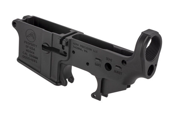 The Aero Precision M16A4 lower is forged form 7075-T6 aluminum